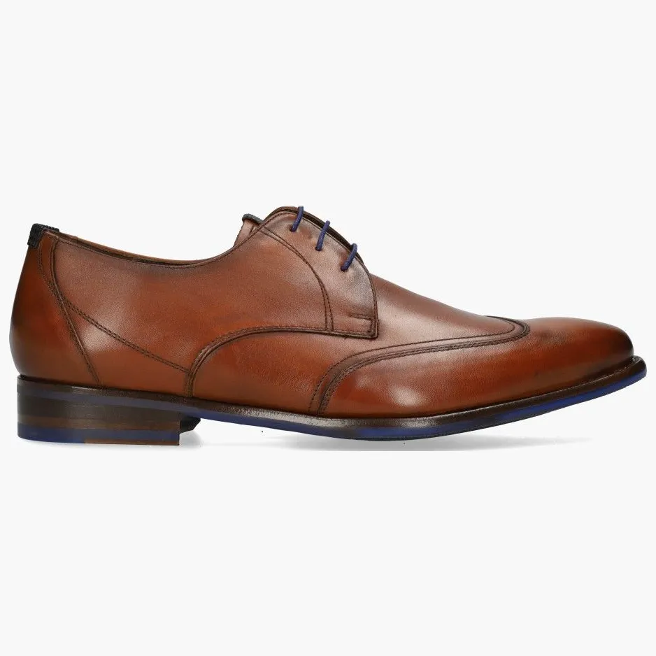 Floris Van Bommel Heren veter gekleed cognac 7