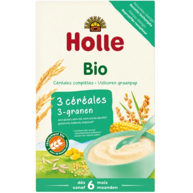 Holle Bio Volkoren Graanpap 3 -Granen 250 gr