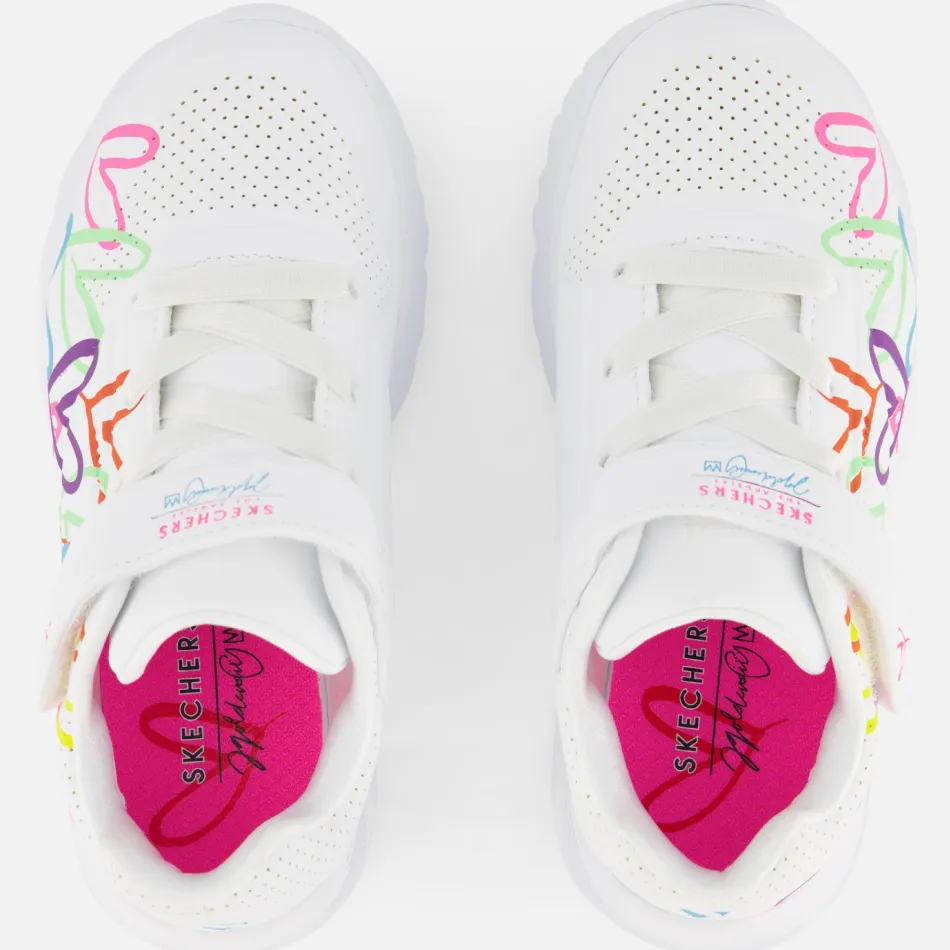 Skechers Uno Lite Love Levitate sneakers wit, foto 4