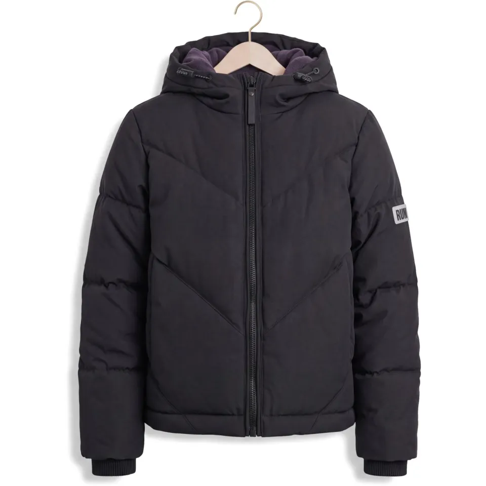 LOOXS 10sixteen gewatteerde gestreepte quilted winterjas - zwart, foto 2