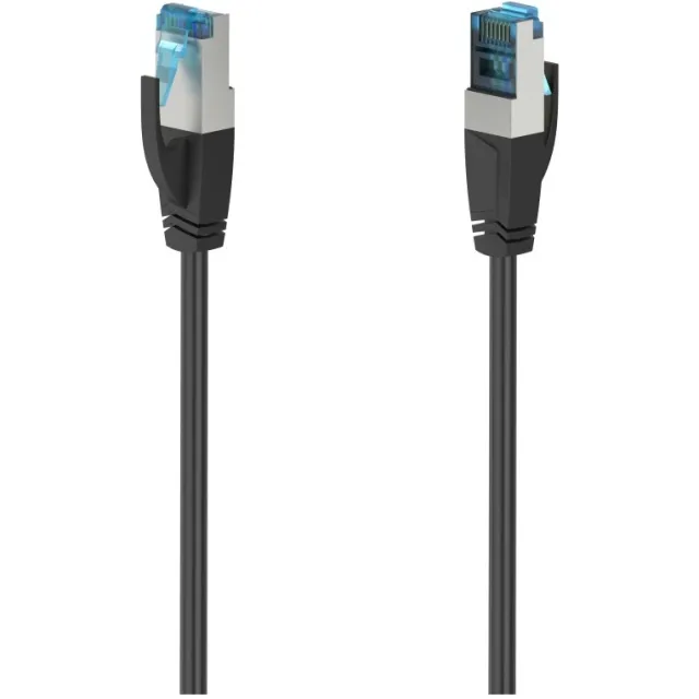 Hama NETWERKKABEL, CAT-6A, 10 GBIT/S, S/FTP AFGESCHERMD, 5,00 M Kabel Zwart