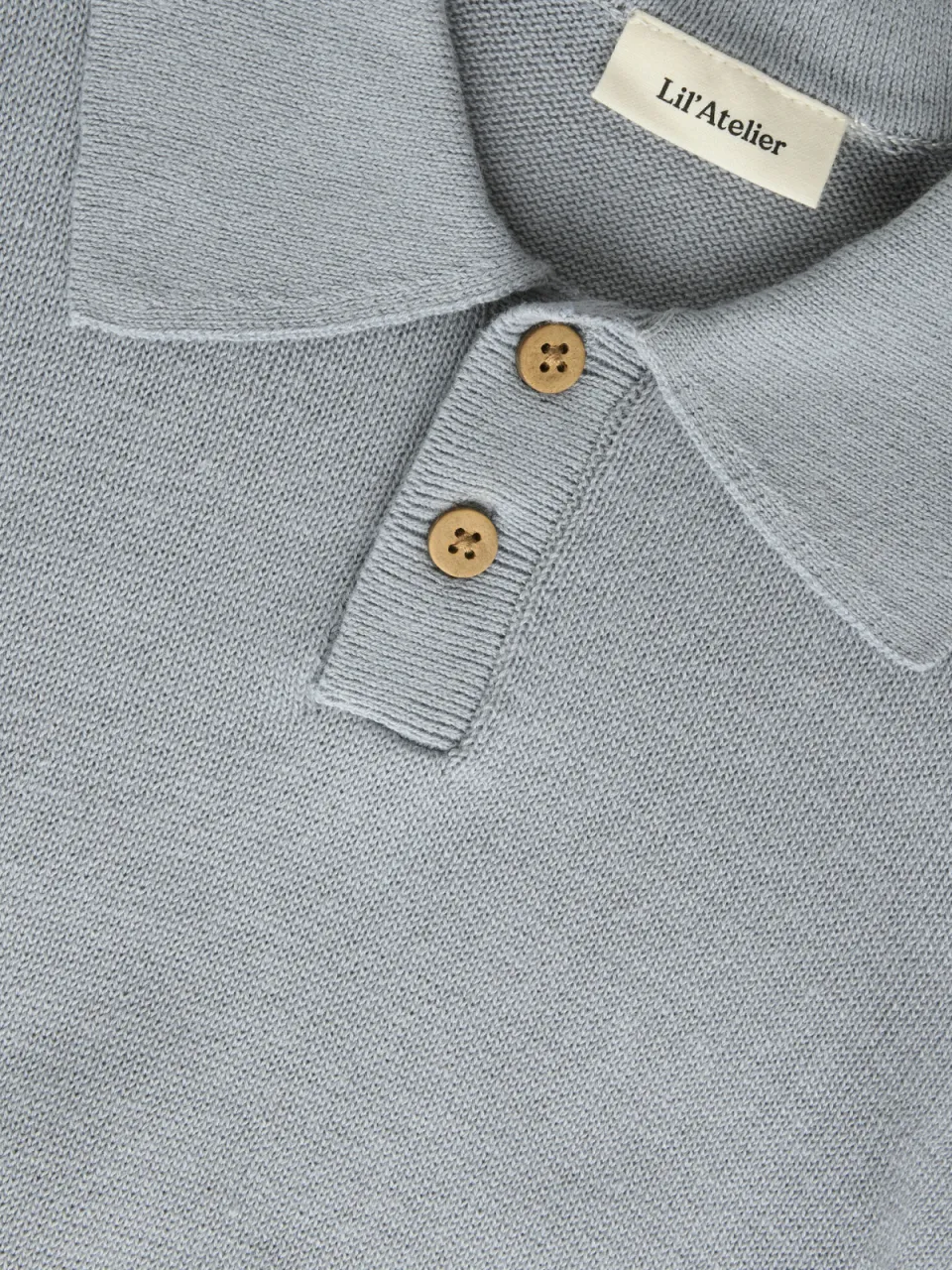 Lil' Atelier MINI oversized polo - lichtgrijs, foto 3