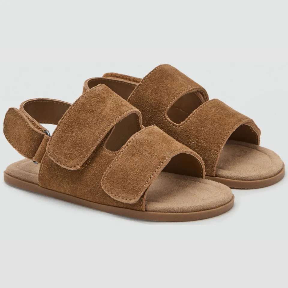 Mango Kids leren sandalen bruin, foto 2
