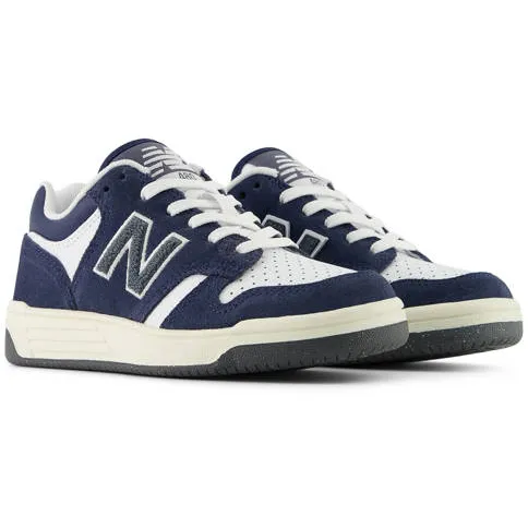 New Balance 480 suède sneakers zwart/wit, foto 3