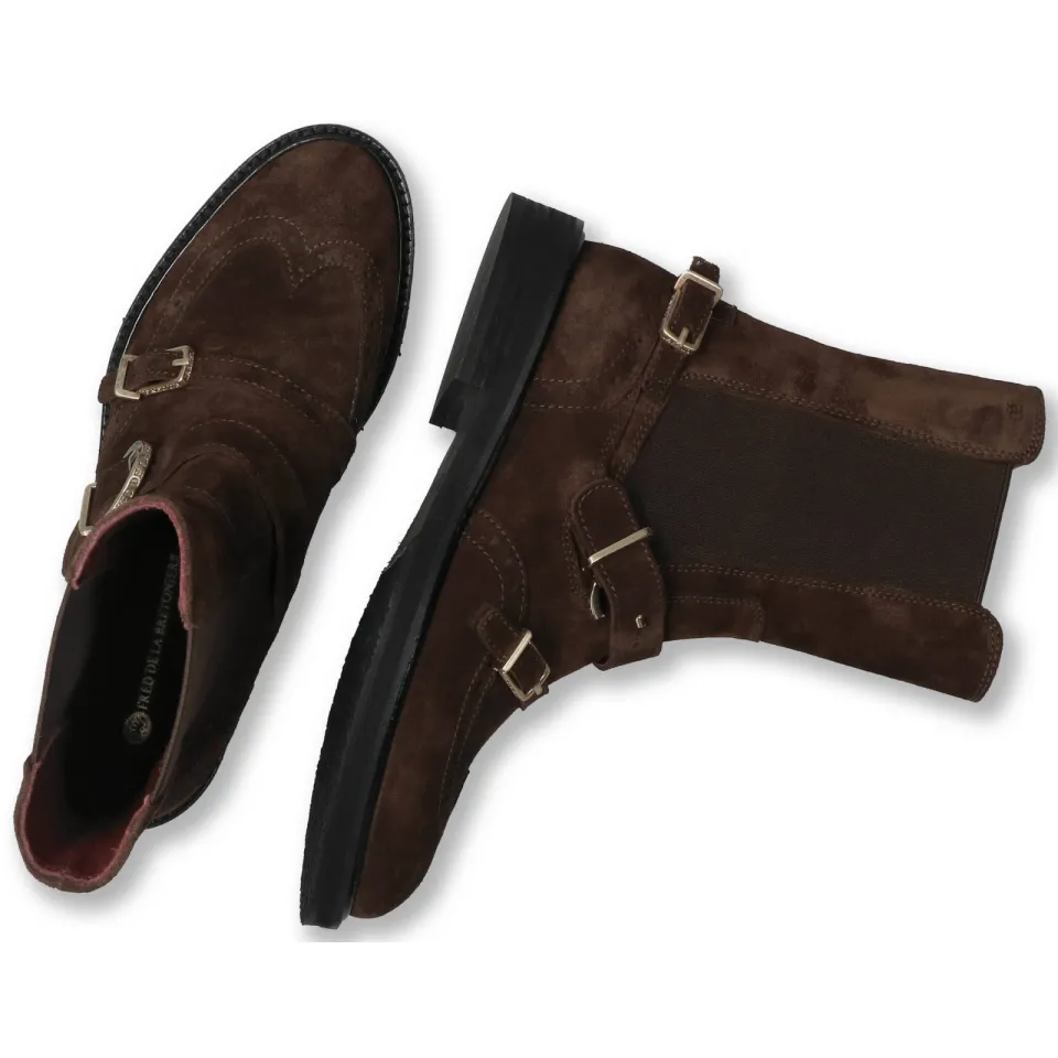Fred de la Bretoniere leren chelsea boots - donkerbruin, foto 7