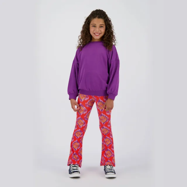 Vingino flared legging rood Rood/oranje/paars
