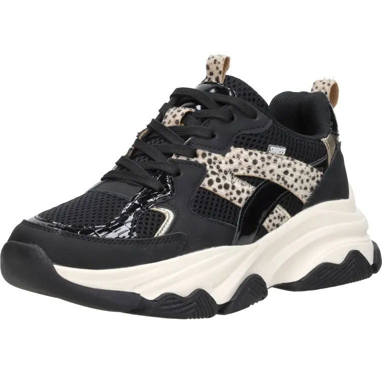 Sub55 lage sneakers zwart, foto 3