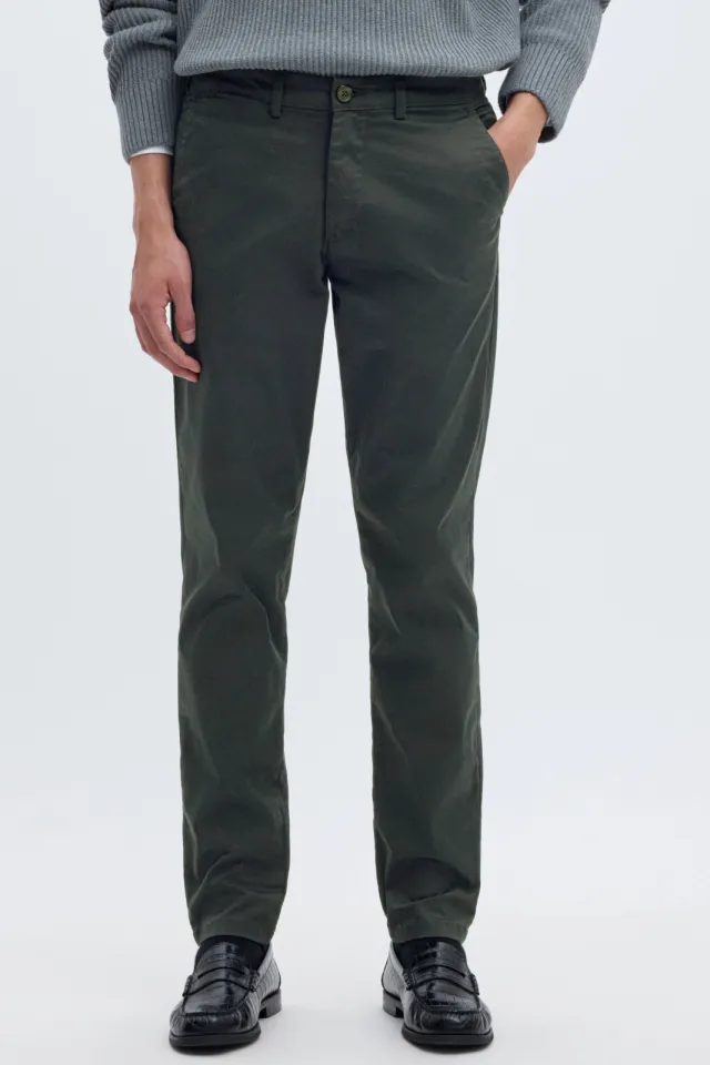 Selected Slim New Miles chino donkergroen dark shadow, foto 4