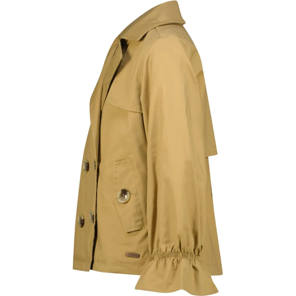 Vingino trenchcoat zand, foto 5