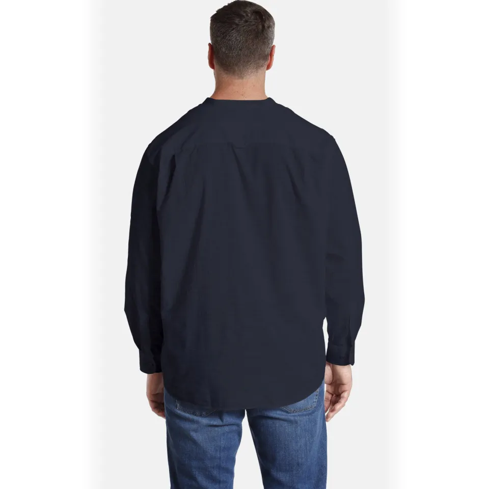 Jan Vanderstorm casual overhemd donkerblauw, foto 3