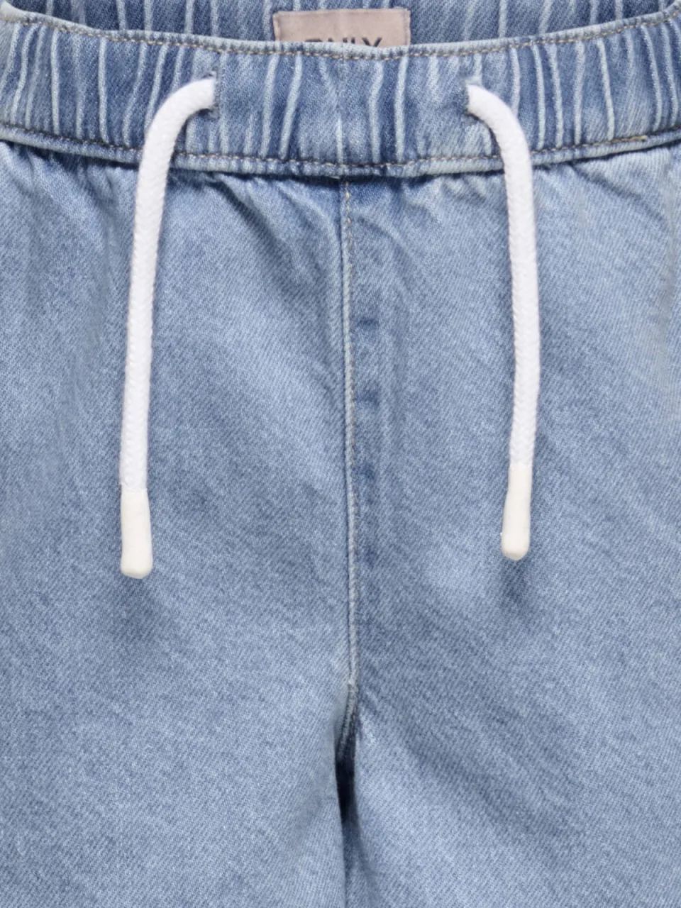 Only relaxed jeansshort lichtblauw light blue denim, foto 3