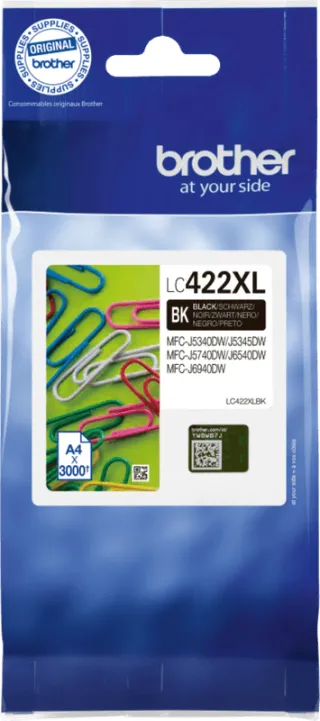 Brother LC-422XL Inkt Zwart