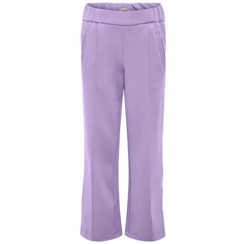 Only wide leg casual broek lila