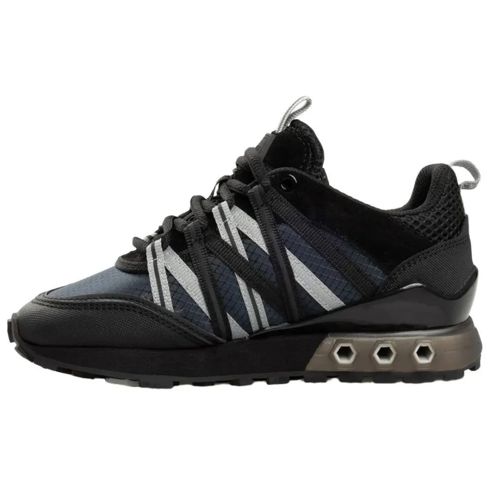Cruyff leren sneakers - zwart/donkergrijs, foto 5