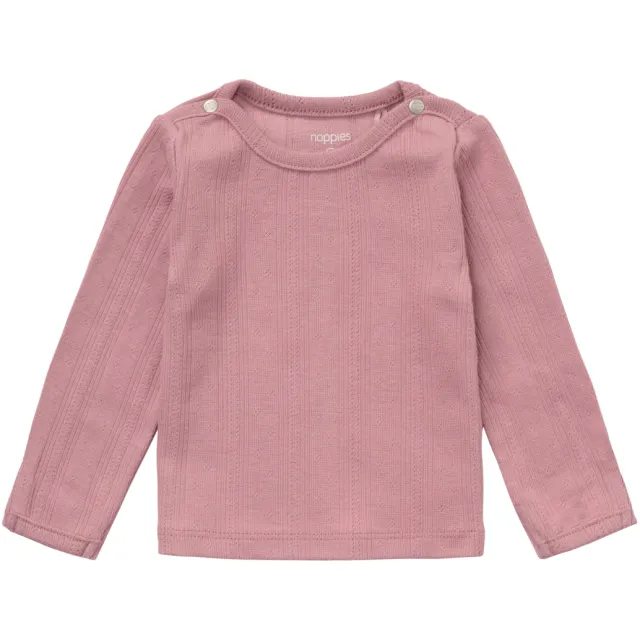 Noppies baby longsleeve ronde hals mauve