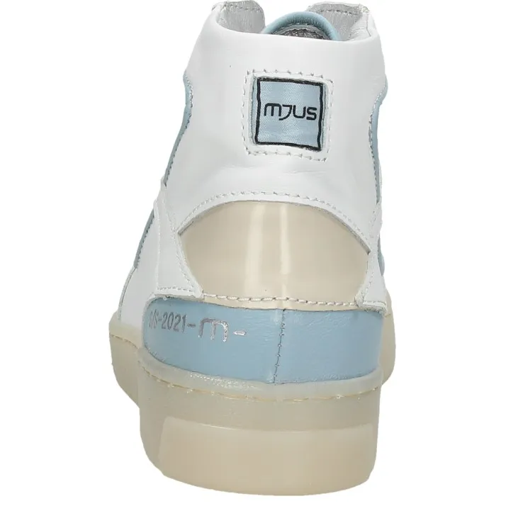 Mjus hoge veterschoen wit, foto 4