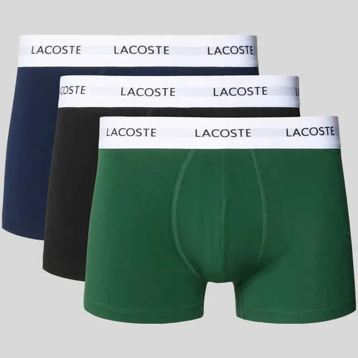 Lacoste boxershort katoenmix 3-pack groen, foto 3