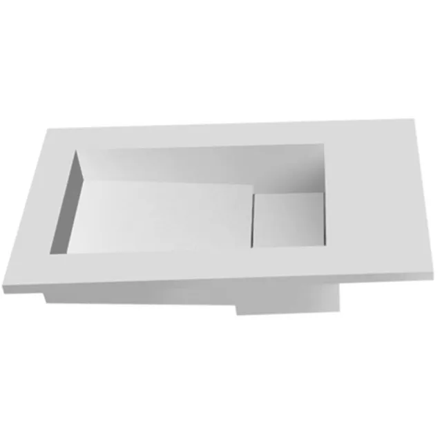 EH Design Fontein Inbouw EH Design Tolmezzo Solid Surface 400x220x100 mm Mat Wit