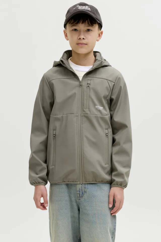 Jack & Jones JJETHEO softshell jas grijsgroen