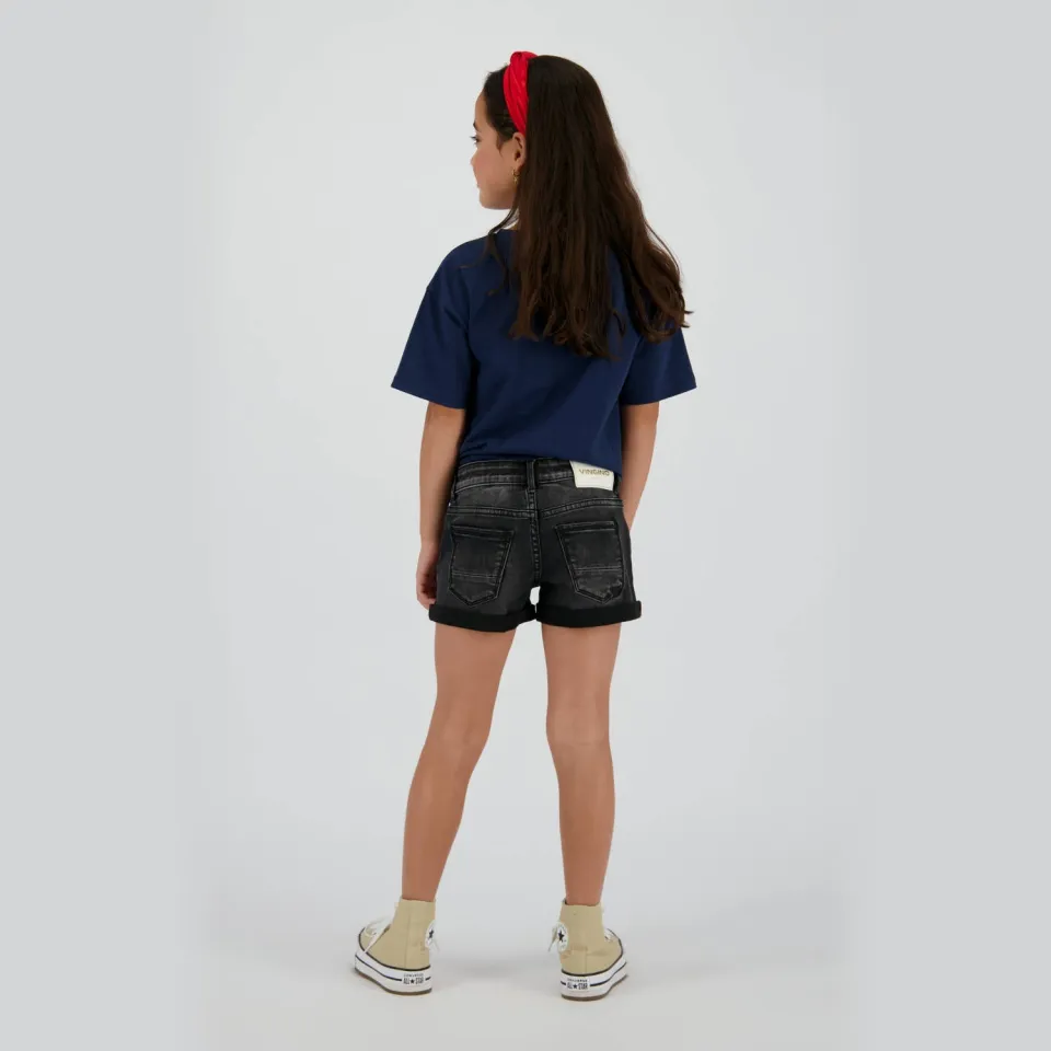 Vingino Damara icon jeansshort washed black, foto 4