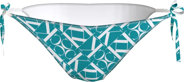 Calvin Klein String Side Tie bikinibroekje blauw dessin