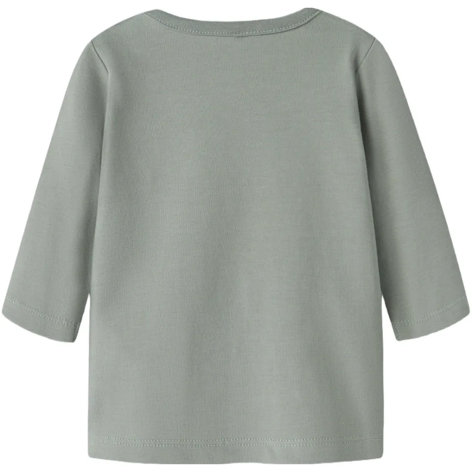 NAME IT t-shirt met print lichtkaki, foto 3