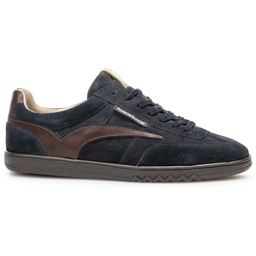Floris Van Bommel Floris van Bommel Zaler sneakers blauw Suède donker blauw