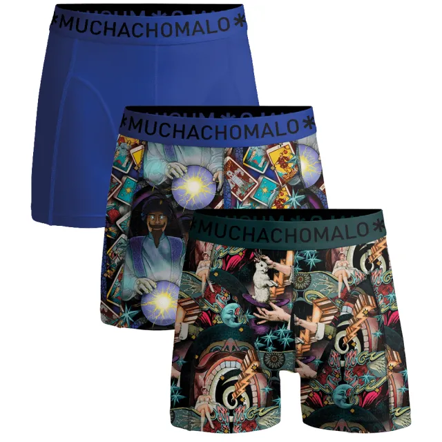 Muchachomalo Heren 3-pack Boxershorts Magic Veelkleurig