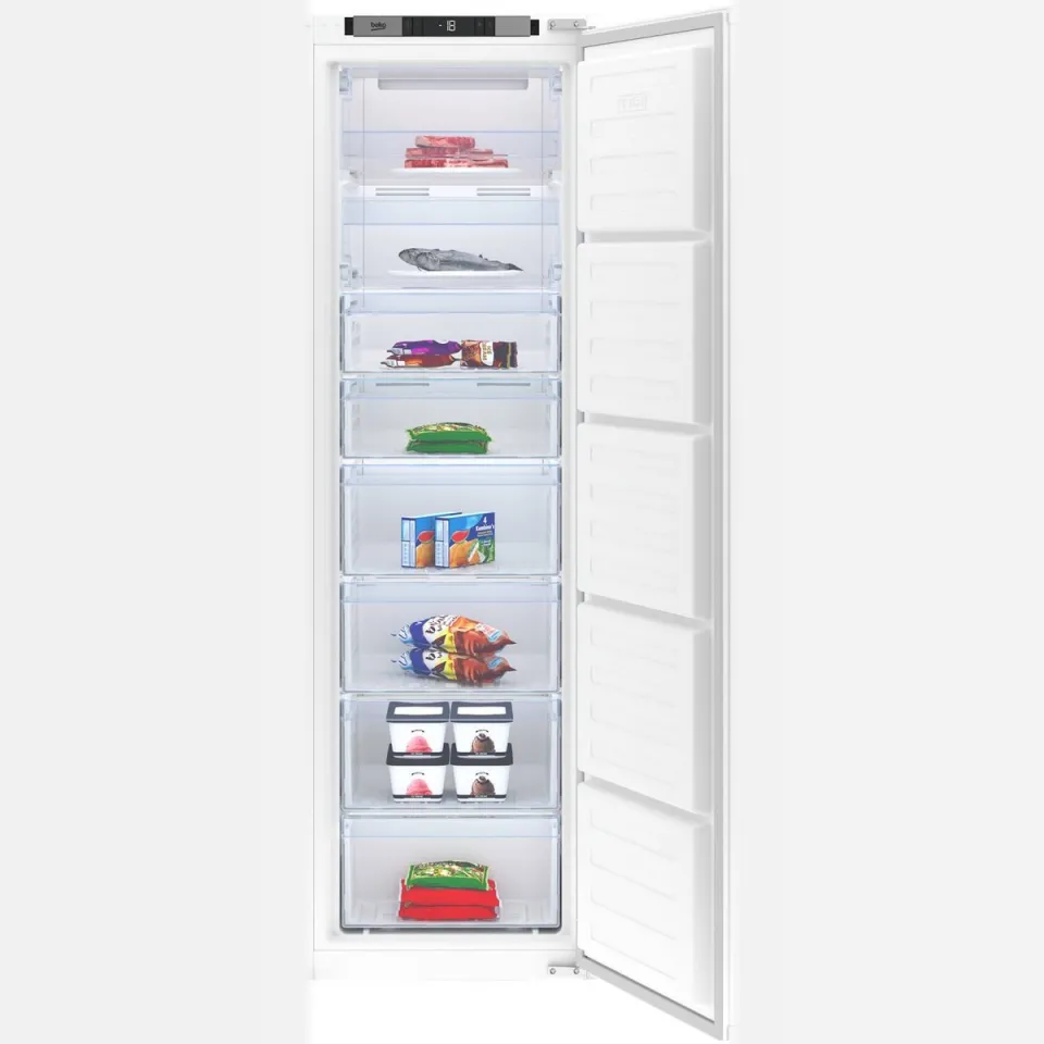Beko BFNA247E40SN inbouwvriezer wit, foto 2