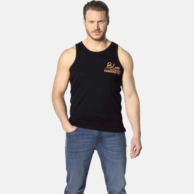 Jan Vanderstorm FELTON tanktop zwart