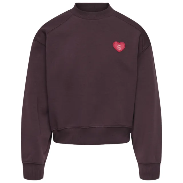 Only KIDS ONLY GIRL rechtvallende sweater - donkerbruin