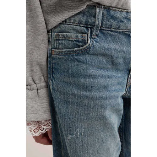 WE Fashion wide leg jeans - mediumblauw, foto 4