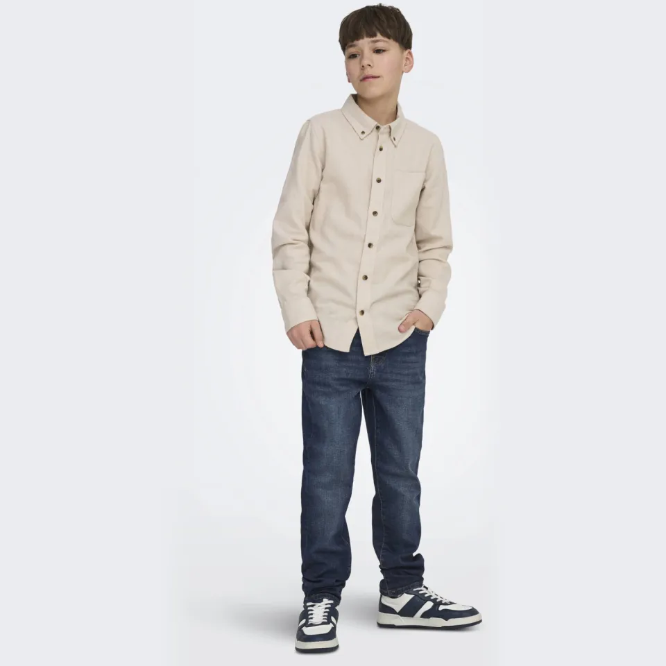 Only & Sons JUNIOR tapered jeans dark blue denim, foto 3