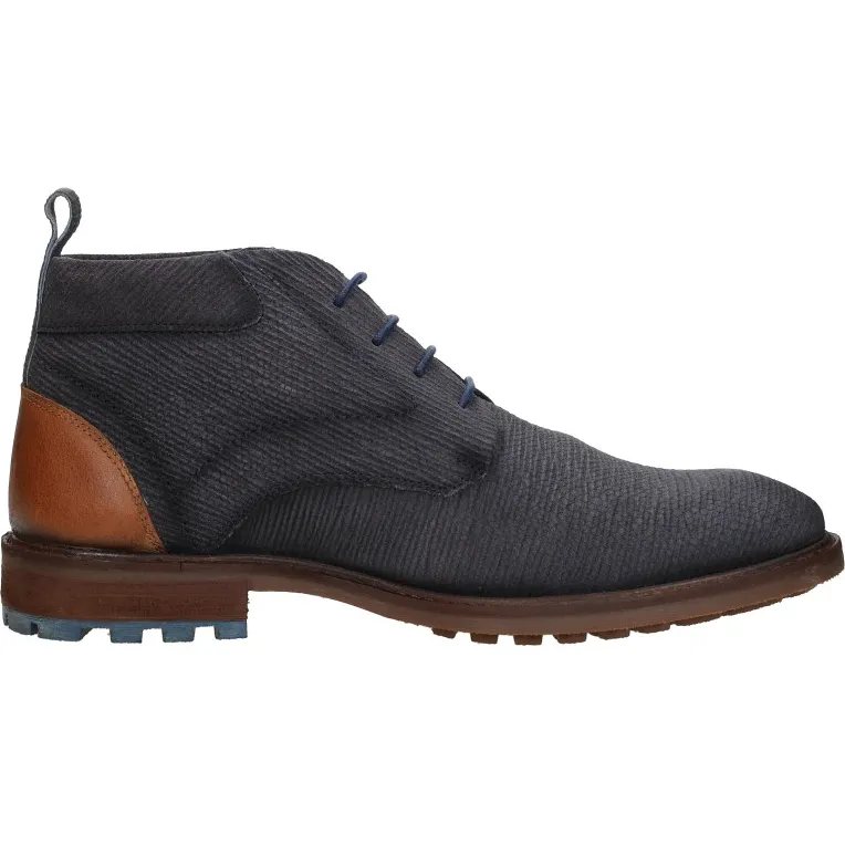 Sub55 veterschoen hoog blauw