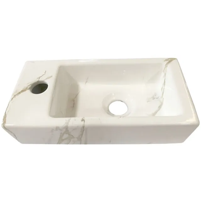 Wiesbaden Fontein Wiesbaden Mini-Rhea Links 360x180x90 Keramiek Carrara