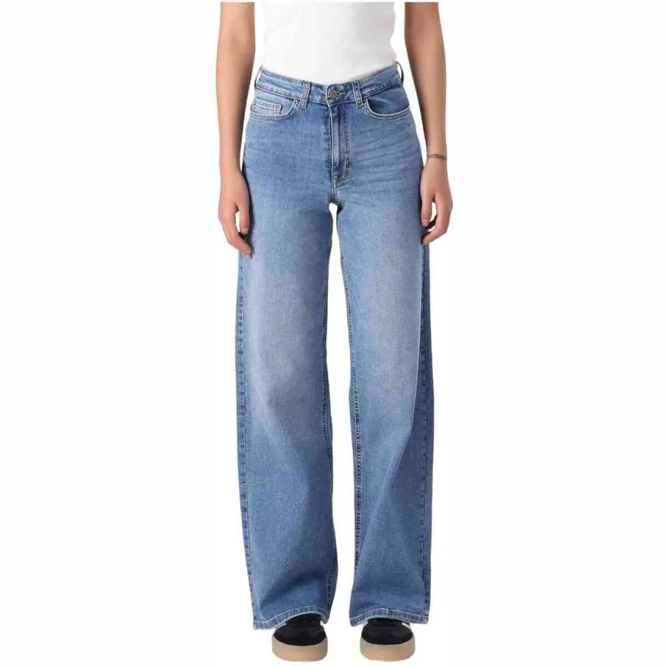 JDY high waist wide leg jeans JDYFELINA medium blue denim, foto 6
