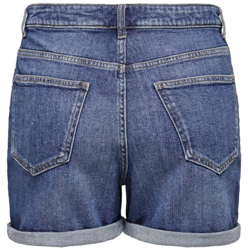Only ONLJOSEPHINE jeansshort medium blue denim, foto 3