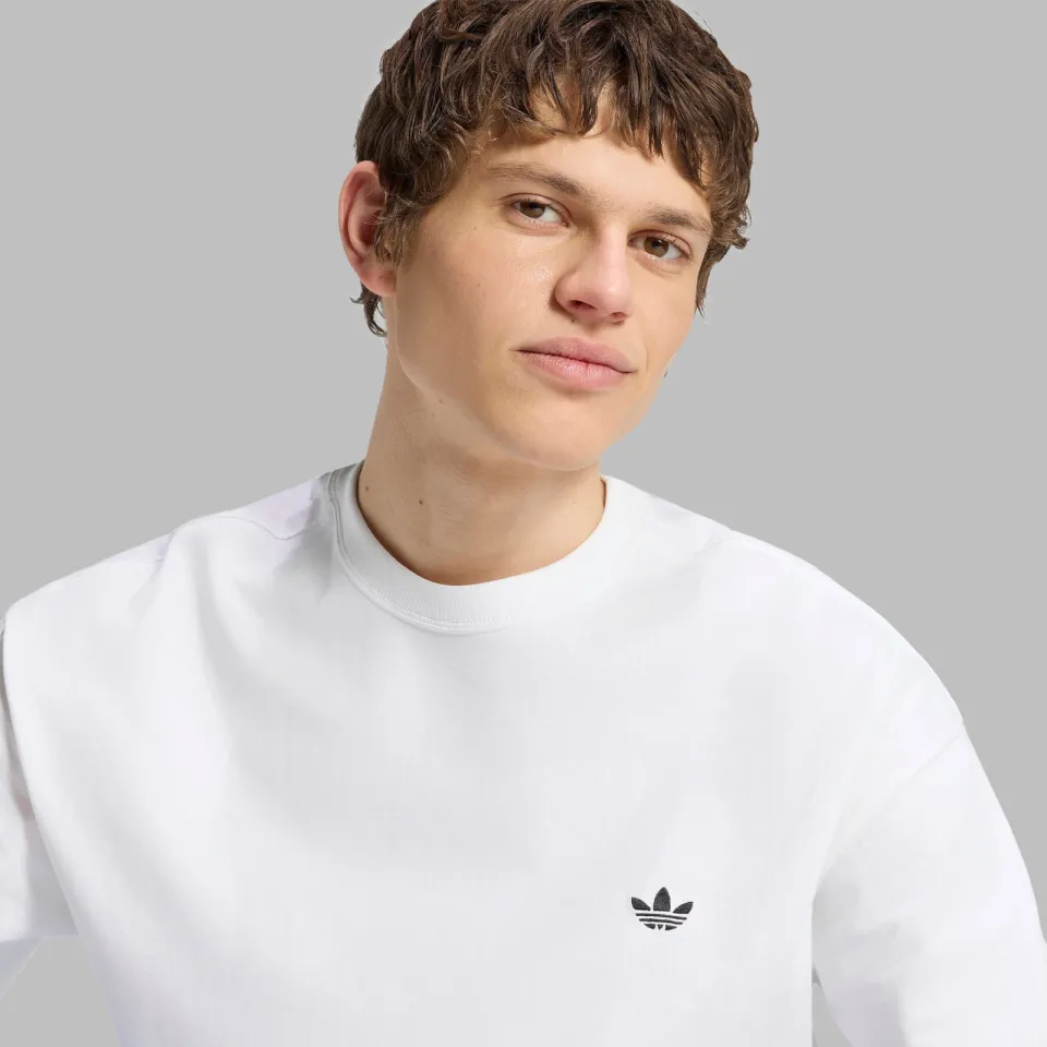 Adidas Originals regular fit T-shirt - wit, foto 6