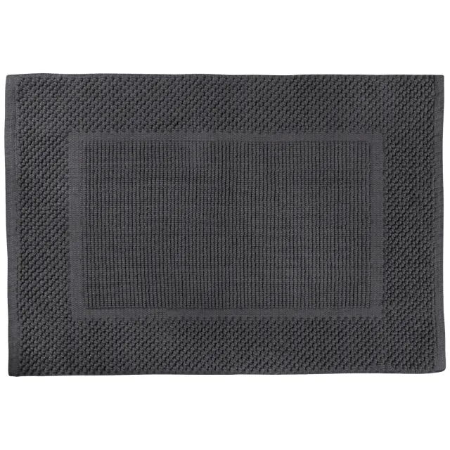 Differnz Basics badmat 50x80 cm katoen donkergrijs