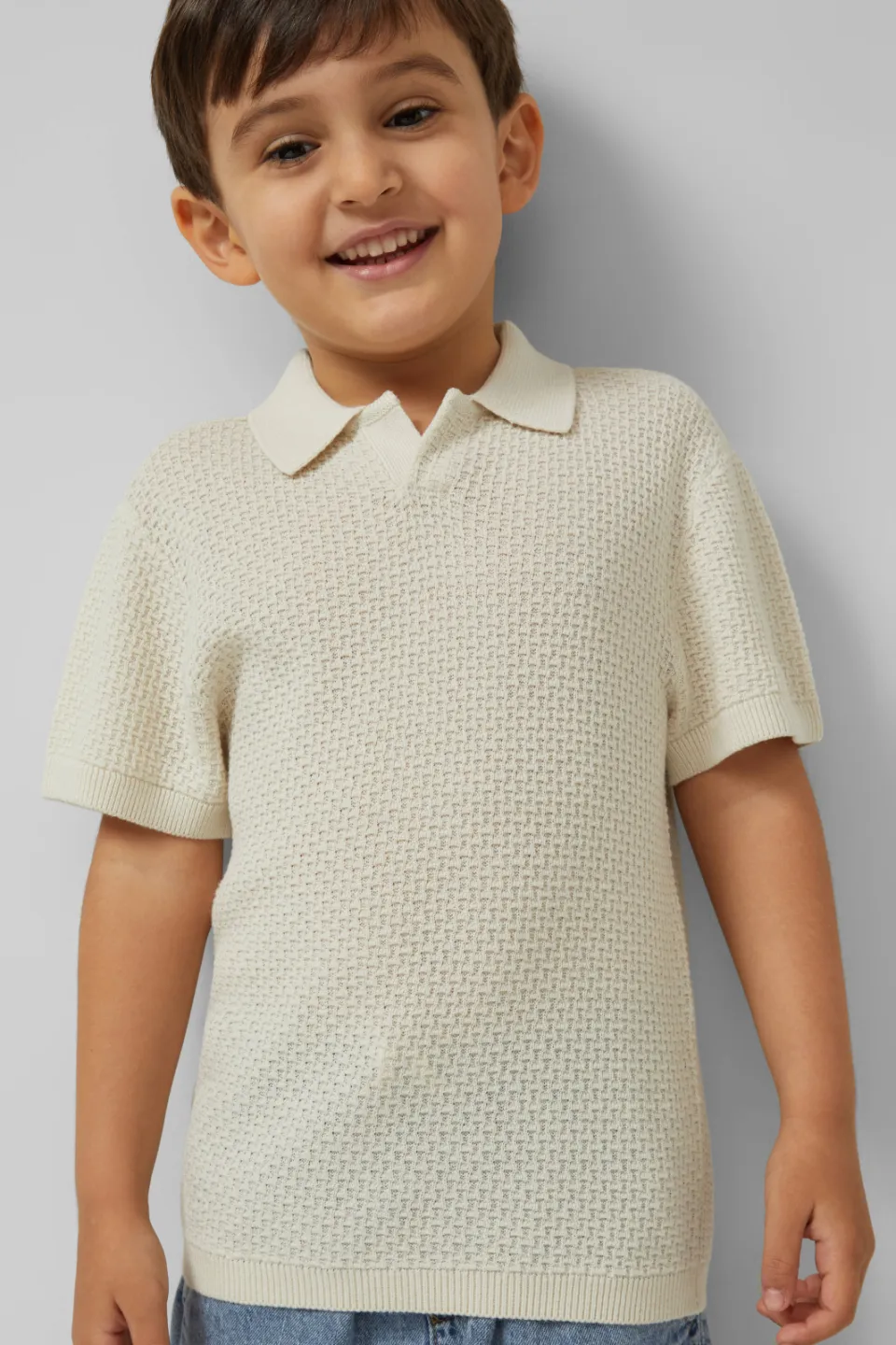 S.Oliver t-shirt fijn gebreid beige, foto 8