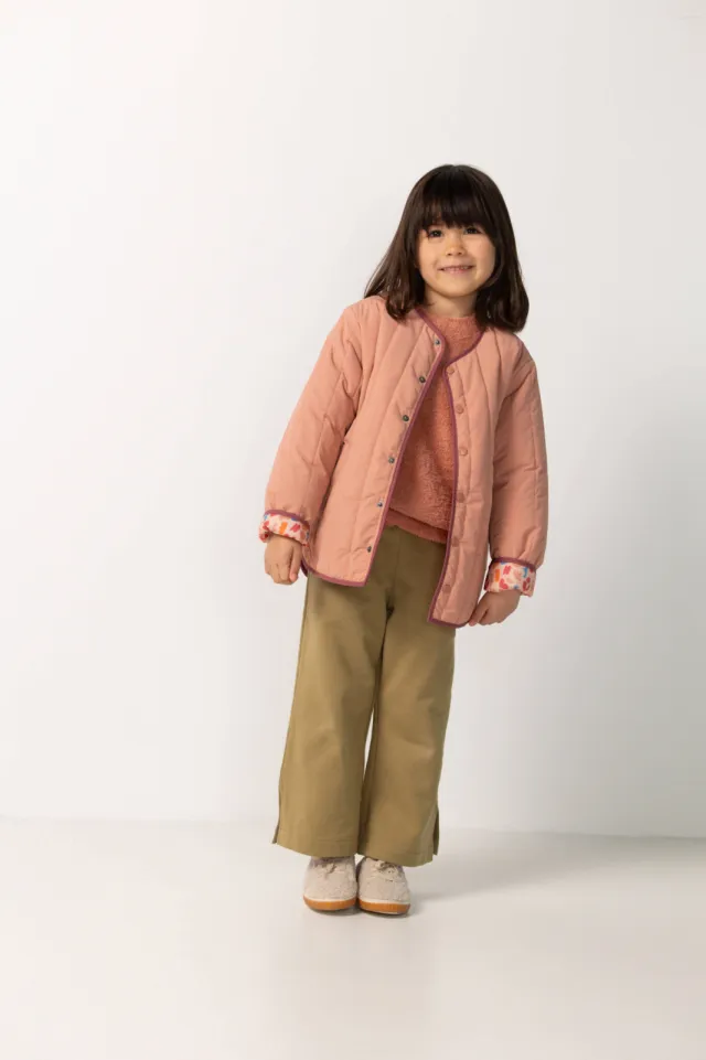 Noppies kids gebreide trui roze