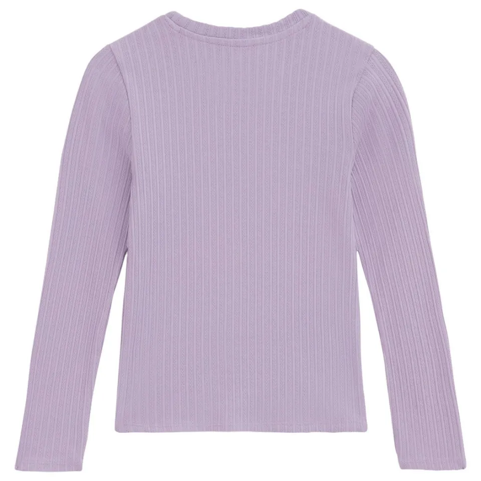 WE Fashion gebreide longsleeve lila, foto 3