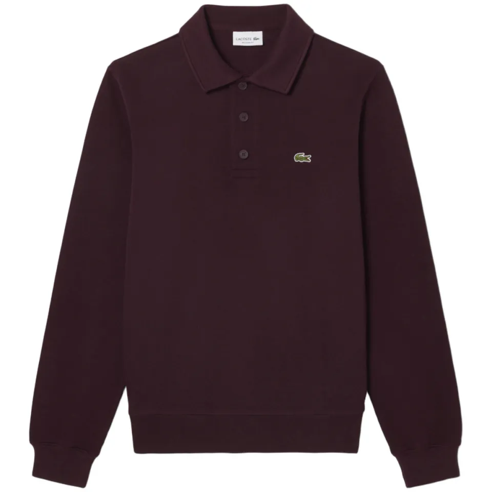 Lacoste regular fit sweater - donkerrood, foto 2