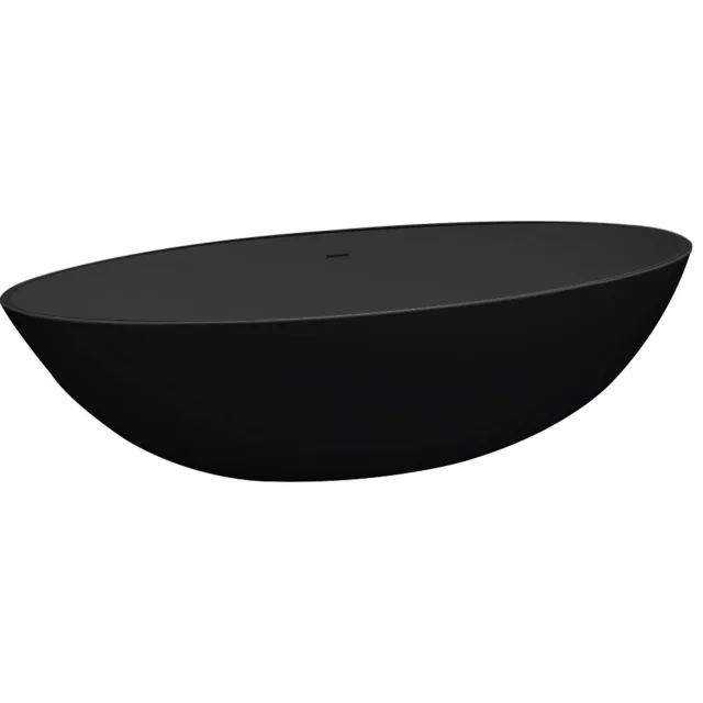 Best Design Just-Solid vrijstaand ligbad mat zwart