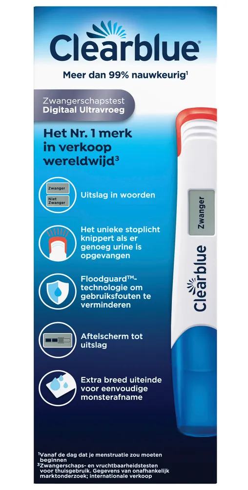 Clearblue digitaal ultravroeg zwangerschapstest