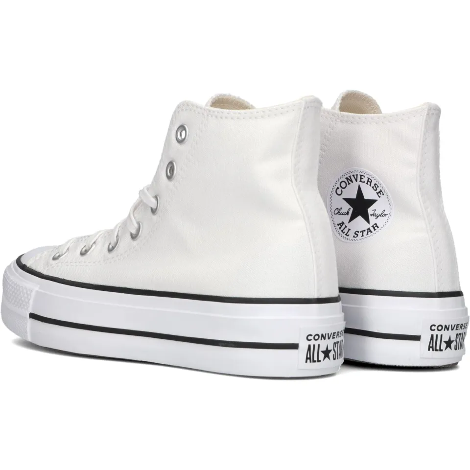 Converse Chuck Taylor All Star Lift Canvas Hi platform sneakers wit, foto 4