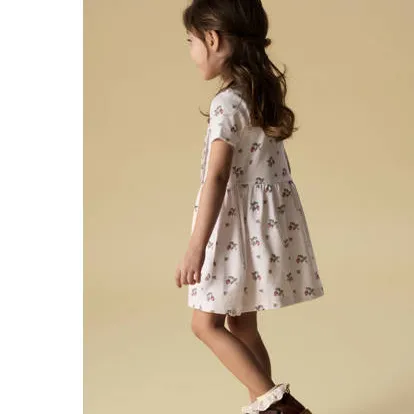 Lil' Atelier MINI korte jurk ecru roze, foto 3