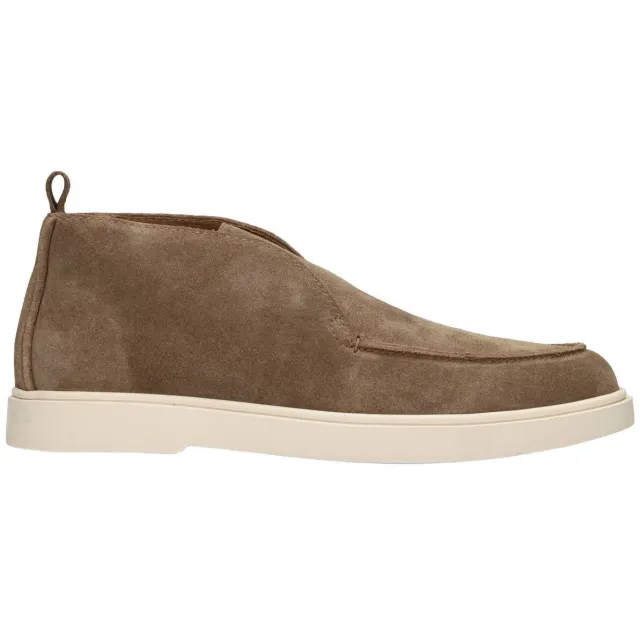 Poelman Milan suède enkelboots - lichtbruin