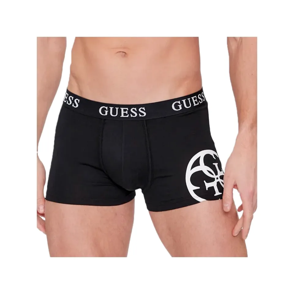 Guess herenboxershorts, set van 3, rekbaar Zwart