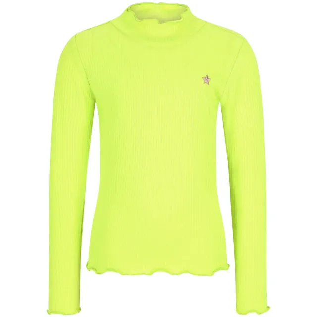 Like Flo getailleerde longsleeve limegroen, foto 2